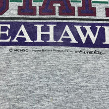 Load image into Gallery viewer, Vintage 1991 Ohio State Fred Flintstone Sweatshirt Small Eureka Hanna Barbera 90s
