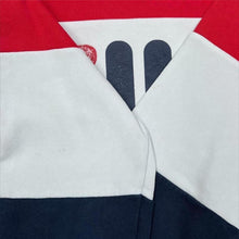 Load image into Gallery viewer, FILA Heritage Sweatshirt Red White Navy Big Logo Colour Block Crewneck Retro
