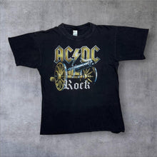 Load image into Gallery viewer, Early 00’s AC/DC “Rock” Graphic Spellout Hard Rock Band T-Shirt
