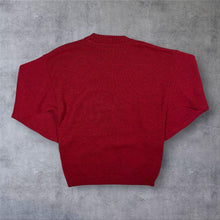 Load image into Gallery viewer, Vintage 90s The Sweater Shop Jumper Mens M Pure New Wool Made UK Burgundy
