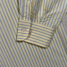 Load image into Gallery viewer, Nautica Yellow Blue White Striped Cotton Long Sleeve Button-Down Shirt
