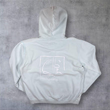 Load image into Gallery viewer, Early 00's Lazy Jacks "Mevagissey" Cotton Pale Blue 1/4 Button Pullover Hoodie
