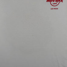 Load image into Gallery viewer, Early 00's Hard Rock Cafe "Las Vegas" Tourist Logo Spellout Graphic White T-Shirt
