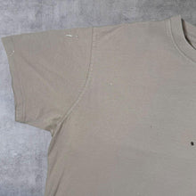 Load image into Gallery viewer, Weird Fish Big Fish Little Fish Parody Cartoon Graphic Beige Distressed Cotton T-Shirt
