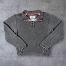 Load image into Gallery viewer, Mantaray Classic Washed Grey 1/4 Zip Pullover Sweatshirt
