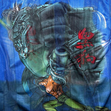 Load image into Gallery viewer, Early 00's Dian Dian Tong Goth Y2K Anime Manga Blue Mesh Short Sleeve Shirt
