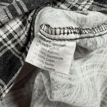 Load image into Gallery viewer, Y2K New Roads Flannel Shirt XXL 2XL Black Grey Check 100% Cotton Grunge
