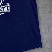 Load image into Gallery viewer, Vintage Warner Bros (2002) "Atheltic Dept." Embroidered Logo Spellout V-Neck T-Shirt

