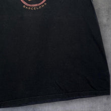 Load image into Gallery viewer, Early 00’s Hard Rock Cafe “Barcelona” Souvenir Logo Spellout Graphic T-Shirt
