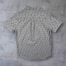 Load image into Gallery viewer, O'Neill Mens S L Grey Palm Tree Shirt Short Sleeve Tropical Surf Hawaiian Small
