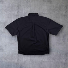 Load image into Gallery viewer, Vintage Wrangler Classic Black Cotton Double Pocket Short Sleeve Shirt
