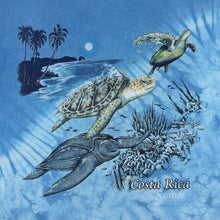 Load image into Gallery viewer, Vintage Costa Rica Sea Turtle T Shirt M Blue Tie Dye Wildlife Graphic Y2K Surf
