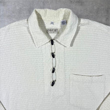 Load image into Gallery viewer, Vintage John F. Gee Loop Tab White Hippy Long Sleeve Cotton Flannel Shirt
