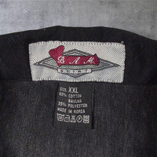 Load image into Gallery viewer, Early 00's BAM Shirt Goth Y2K Traditional Dragon Flame Graphic Black Grey Shirt
