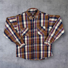 Load image into Gallery viewer, Vintage BIG MAC Flannel Shirt Large Tall Made USA Plaid 90s Workwear Cotton
