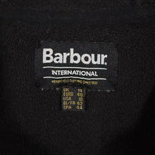 Load image into Gallery viewer, Barbour International "Aldea Overlayer" 1/4 Zip Black Fleece Hoodie
