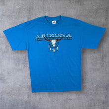 Load image into Gallery viewer, Vintage Tultex Arizona Cowskull Dreamcatcher Souvenir Graphic Blue T-Shirt
