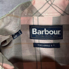 Load image into Gallery viewer, Barbour Tailored Fit Shirt XL 46 Pink Check Grandad Collar Altered Mens
