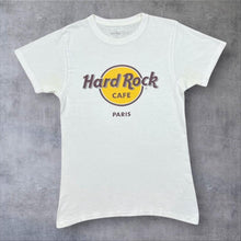 Load image into Gallery viewer, Hard Rock Cafe "Paris" Classic Souvenir Logo Spellout Graphic T-Shirt

