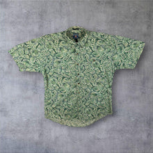 Load image into Gallery viewer, Vintage 90s Chaps Ralph Lauren Fish Print AOP Fishing Shirt Green Large L

