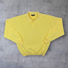 Load image into Gallery viewer, Vintage 90's St Michael Marks &amp; Spencer Classic Yellow Collared Sweatshirt
