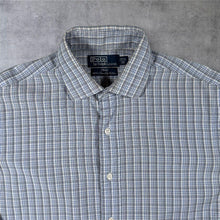 Load image into Gallery viewer, Polo Ralph Lauren "Philip 100% Two Ply Cotton" Check Long Sleeve Dress Shirt
