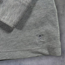 Load image into Gallery viewer, Hackett London Grey Button Down Long Sleeve Cotton Silk Blend Polo Shirt

