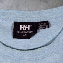 Load image into Gallery viewer, Helly Hansen Embroidered Spellout Blue Cotton Short Sleeve T-Shirt
