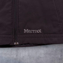 Load image into Gallery viewer, Marmot Womens Softshell Gilet Size S Black Faux Fur Hooded Fleece Lined Vest
