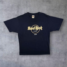 Load image into Gallery viewer, Vintage Hard Rock Cafe "Rome" Tourist Souvenir Spellout Graphic Navy Blue T-Shirt
