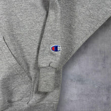 Load image into Gallery viewer, Champion Eco Fleece "Kansas State" Wildcats College Graphic Grey Hoodie
