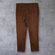 Load image into Gallery viewer, M&amp;S Mens Brown Corduroy Trousers W36 L33 Regular Fit Straight Leg Cords
