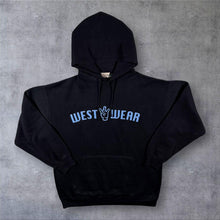 Load image into Gallery viewer, Vintage 90s Y2K West Wear Compton Hoodie XL Black Hip Hop West Coast Streetwear
