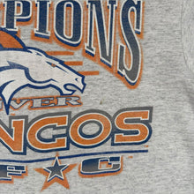 Load image into Gallery viewer, Vintage Majestic NFL Denver Broncos 1996 AFC Champions Cotton Baseball Jersey Top
