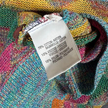 Load image into Gallery viewer, Vintage 90s Gianni Bugli Milano Geometric Knit Polo Jumper Colourful XL
