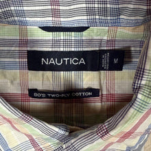 Load image into Gallery viewer, Nautica "80's Two Ply Cotton" Multi Colour Check Long Sleeve Button-Down Shirt
