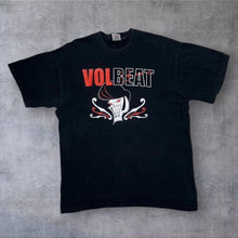 Load image into Gallery viewer, Volbeat Rockabilly Skull Spellout Graphic Hard Rock Band T-Shirt
