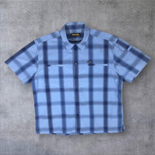 Load image into Gallery viewer, Vintage Wrangler Blue Mix Check Short Sleeve Cotton Shirt
