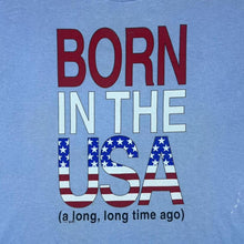 Load image into Gallery viewer, Vintage Jerzees (1992) Born In The USA Novelty Graphic Single Stitch T-Shirt
