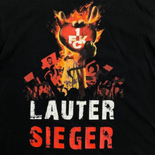 Load image into Gallery viewer, FC Koln “Lauter Sieger” 2010 - 2011 Football Spellout Graphic Black T-Shirt
