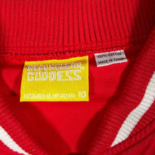 Load image into Gallery viewer, Vintage 2001 Mambo Goddess Varsity Bomber Jacket Womens 10 Y2K Red White Surf
