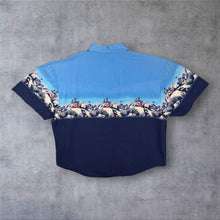 Load image into Gallery viewer, Vintage Roper Cowboy Western Rodeo Blue Cotton Short Sleeve Shirt
