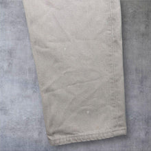 Load image into Gallery viewer, Vintage Levis 501XX Jeans W30 L30 Made in UK Cream Ecru Straight Leg 90s

