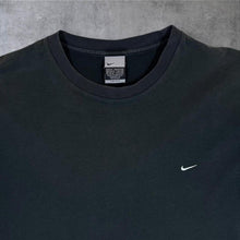 Load image into Gallery viewer, Nike Dri-Fit Classic Embroidered Mini Swoosh Logo Faded Black T-Shirt
