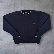 Load image into Gallery viewer, Early 00's Wilson Embroidered Mini Logo Navy Blue Golf Lined Sweatshirt
