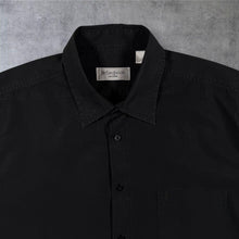 Load image into Gallery viewer, Vintage YSL Yves Saint Laurent Pour Homme Black Short Sleeve Shirt L Logo
