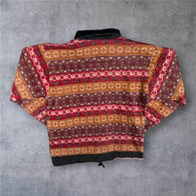 Load image into Gallery viewer, Vintage 90s Les Baroudeurs Crazy Fleece L Aztec 1/4 Zip Pullover Outdoor
