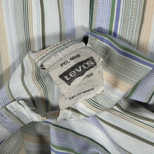 Load image into Gallery viewer, Early 00's Levi's Red Tab Multi Colour Striped Short Sleeve Cotton Shirt

