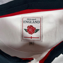 Load image into Gallery viewer, Authentic Originals England Rugby Embroidered Logo White Long Sleeve Polo Shirt
