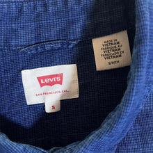 Load image into Gallery viewer, Levi’s Classic Navy Blue Check Long Sleeve Cotton Shirt
